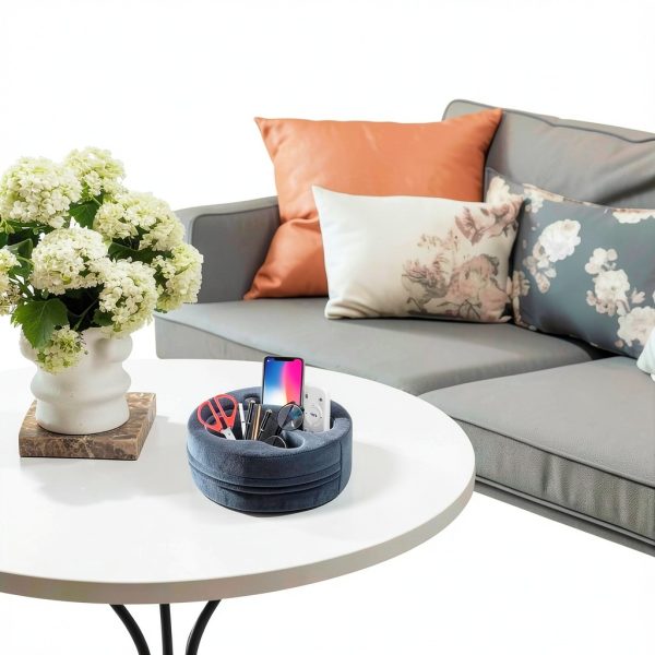 Couch Cup Holder Pillow by G GOOD GAIN – Gray Anti‑Slip Tray 8.5×3.25-2