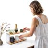 Matcha Whisk Set Organizer by MADHOLLY 2‑Tier Pine Wood Station-4