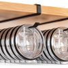 Tumbler Lid Organizer, 2 Pack Coffee Mug Holder for Yeti Tumbler Lid, Space Saving Mug Hanger Rack Holds Up to 12 Lids, Cup Holder Under Cabinet, Water Bottle Lid Holders for Kitchen Storage-0