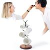 Coffee Mug Holder SASIDO Countertop Mug Tree with Iron Wood Leaf-2