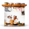 Tumbler Lid Organizer, 2 Pack Coffee Mug Holder for Yeti Tumbler Lid, Space Saving Mug Hanger Rack Holds Up to 12 Lids, Cup Holder Under Cabinet, Water Bottle Lid Holders for Kitchen Storage-4