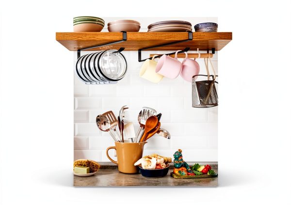 Tumbler Lid Organizer, 2 Pack Coffee Mug Holder for Yeti Tumbler Lid, Space Saving Mug Hanger Rack Holds Up to 12 Lids, Cup Holder Under Cabinet, Water Bottle Lid Holders for Kitchen Storage-4