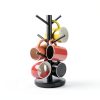 Mug Holder Tree MyLifeUNIT 360° Rotating Wooden Black 6‑Hook-5