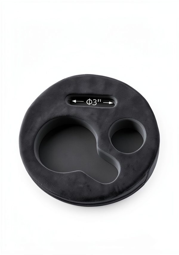 Couch Cup Holder Pillow by G GOOD GAIN – Gray Anti‑Slip Tray 8.5×3.25-4