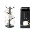 Mug Holder Tree MyLifeUNIT 360° Rotating Wooden Black 6‑Hook-1