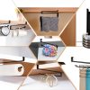 Tumbler Lid Organizer, 2 Pack Coffee Mug Holder for Yeti Tumbler Lid, Space Saving Mug Hanger Rack Holds Up to 12 Lids, Cup Holder Under Cabinet, Water Bottle Lid Holders for Kitchen Storage-6