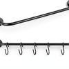 Mug Holder Mkono Wall Mounted Metal Rack with 10 Hooks Set of 2 Black-5