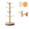 Mug Holder Tree 360° Rotated Bamboo Mug Rack by Krispmaild Extra Large-3
