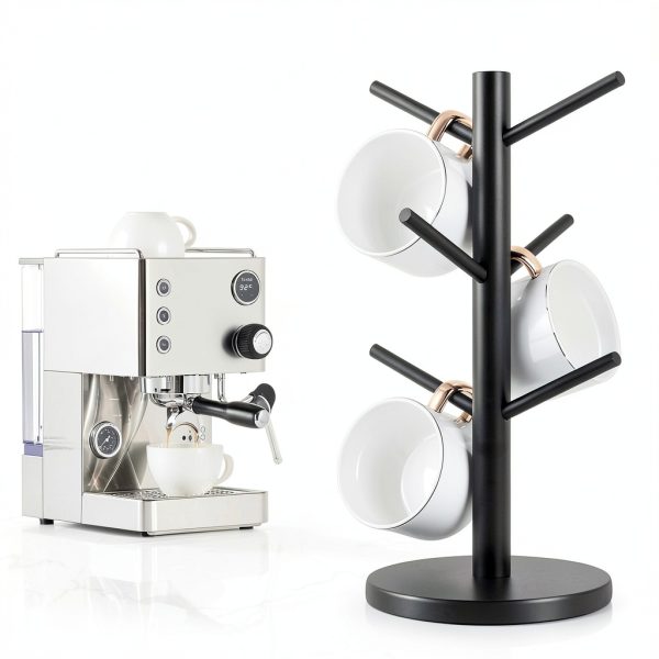 Mug Holder Tree Fertoriy Wood Cup Stand with Thick Non‑Slip Base-1