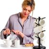Coffee Mug Tree Rotatable 8-Hook Wooden Holder by Lorbro-6