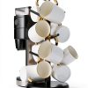 Coffee Mug Tree Rotatable 8-Hook Wooden Holder by Lorbro-5
