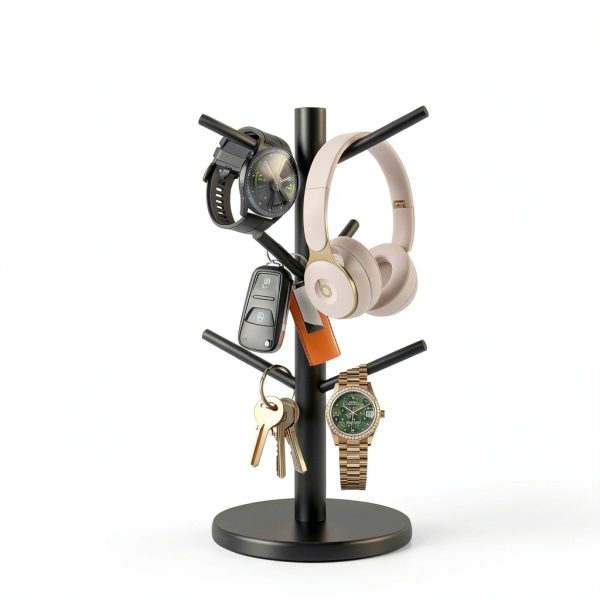 Mug Holder Tree Fertoriy Wood Cup Stand with Thick Non‑Slip Base-5