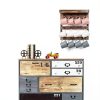 Coffee Mug Rack OROPY Wall Mounted Rustic Wood with 12 Hooks and Shelf-2