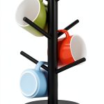 Mug Holder Tree Fertoriy Wood Cup Stand with Thick Non‑Slip Base-0