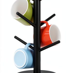 Mug Holder Tree Fertoriy Wood Cup Stand with Thick Non‑Slip Base-0